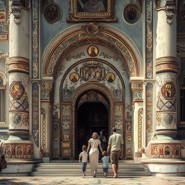 Orthodox community gathering